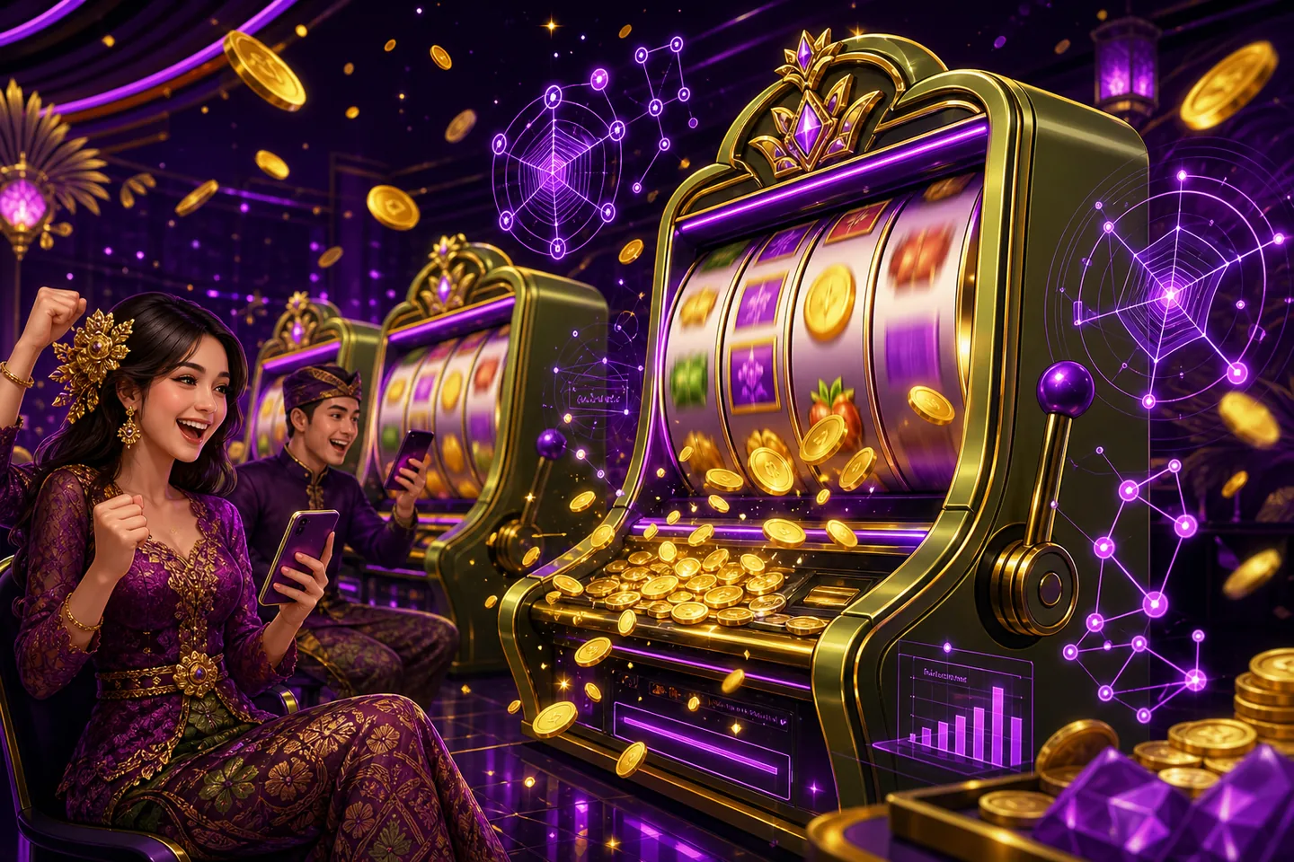 Ilustrasi konsep Bigslot